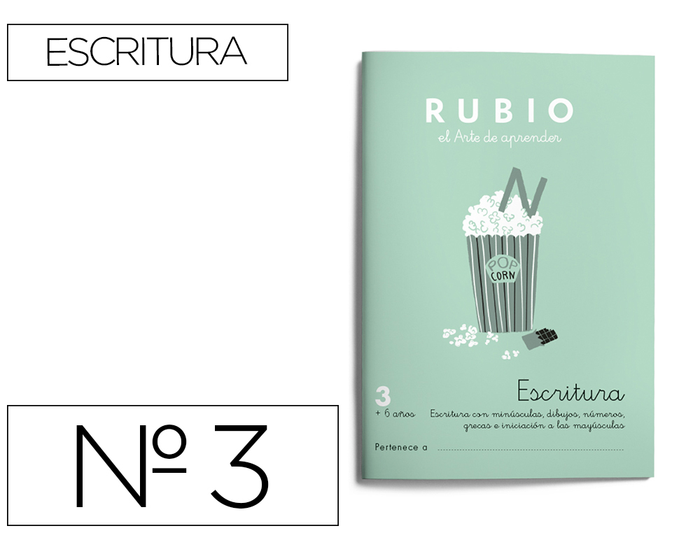 CUADERNO RUBIO CALIGRAFIA Nº 3