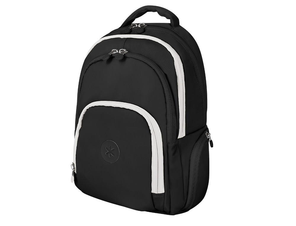 MOCHILA ANTARTIK FUSION FLEX MULTIBOLSILLO NEGRO 19L 450X180X300 MM