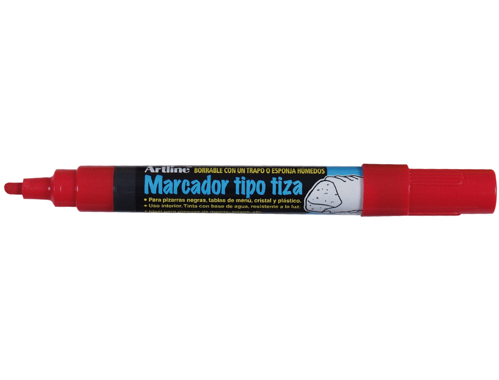 ROTULADOR ARTLINE PIZARRA VERDE NEGRA EPW-4-RO COLOR ROJO BOLSA DE 4 UNIDADES